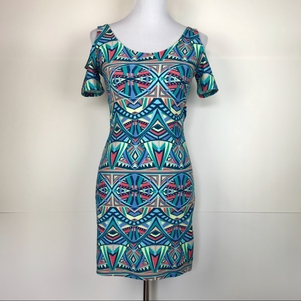 Derek heart body con dress